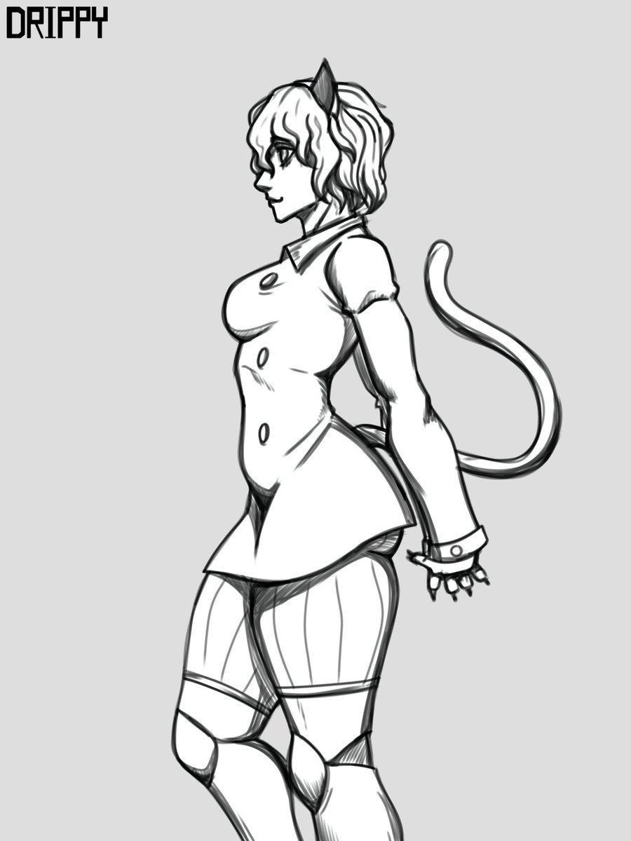 DRIPPYda1st's tweet photo. Neferpitou sketch https://t.co/ORlE1p0Yum