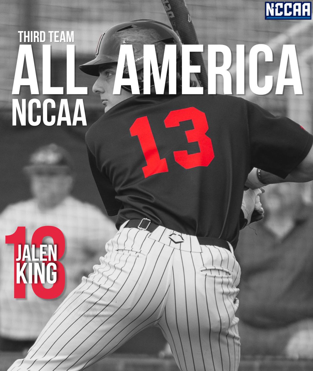 MACUathletics's tweet photo. BSB: @TheNCCAA has announced its 2026 Baseball All-America Teams! Congrats to @MACU_baseball junior outfielder Jalen King on being tabbed to the Third Team! Jalen is currently tied for MACU's season record and leads the NCCAA with 79 hits!

📰: https://t.co/bQEwvhJxFp

#MACUProud https://t.co/8uOCP2Rp0c