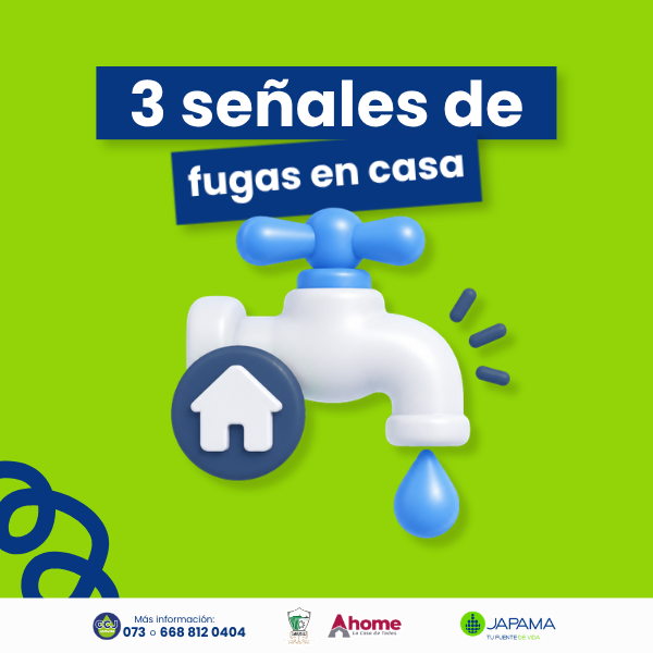 JAPAMAAHOME's tweet photo. ¿Tu consumo aumentó sin explicación?
Podría tratarse de una fuga silenciosa. Revisa estas señales y detecta el problema a tiempo. 💧
#NoMásFugas #CadaGotaCuenta #JapamaInforma https://t.co/I5CjtfHRsW