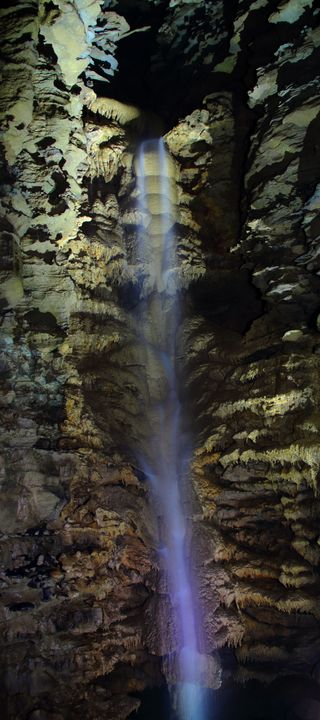HooseMan_42's tweet photo. Art of the Day! "Tall Cave Waterfall". Buy at: https://t.co/G8eSEg9dev https://t.co/KU58rozgux