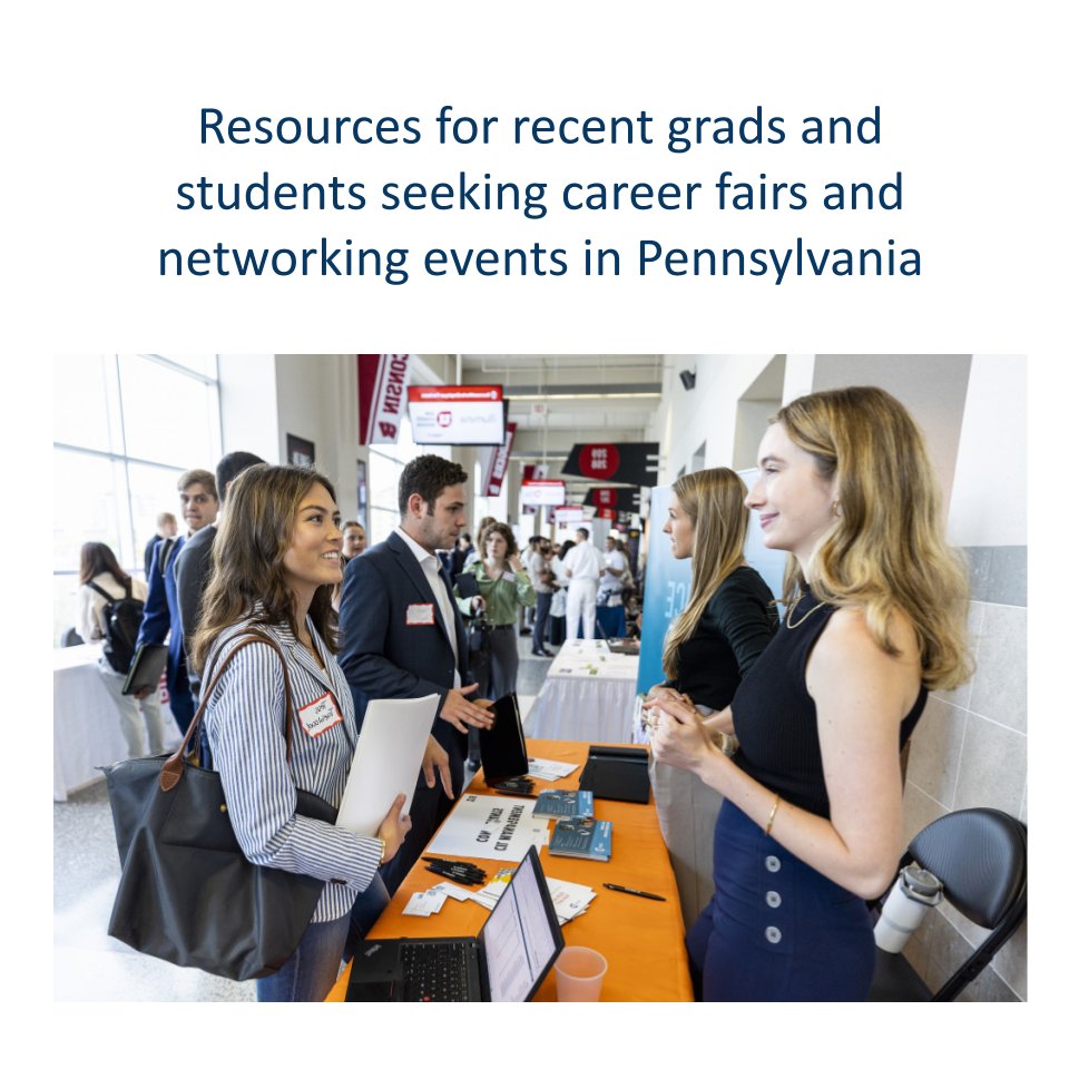 AICUP's tweet photo. Resources for grads and students seeking #career fairs and #networking events in #Pennsylvania:    
 
🌎 𝟴𝟬+ 𝗰𝗮𝗿𝗲𝗲𝗿 𝗰𝗲𝗻𝘁𝗲𝗿𝘀 at the #AICUP member websites at the map linked here: https://t.co/mqMglOXOzi      

💡More on AICUP's #LinkedIn: 
https://t.co/CWfdMXcu8K https://t.co/gWGMjTzNXT