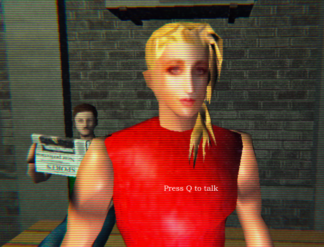 figerox's tweet photo. I feel like this is memeable. Best quote wins a free key lmao  #paradisefalls #horror #indiedev #indiehorror #indiegames #freekey #horrordev #blonde #reddress #fancy #meme https://t.co/PHAMY2r9l2