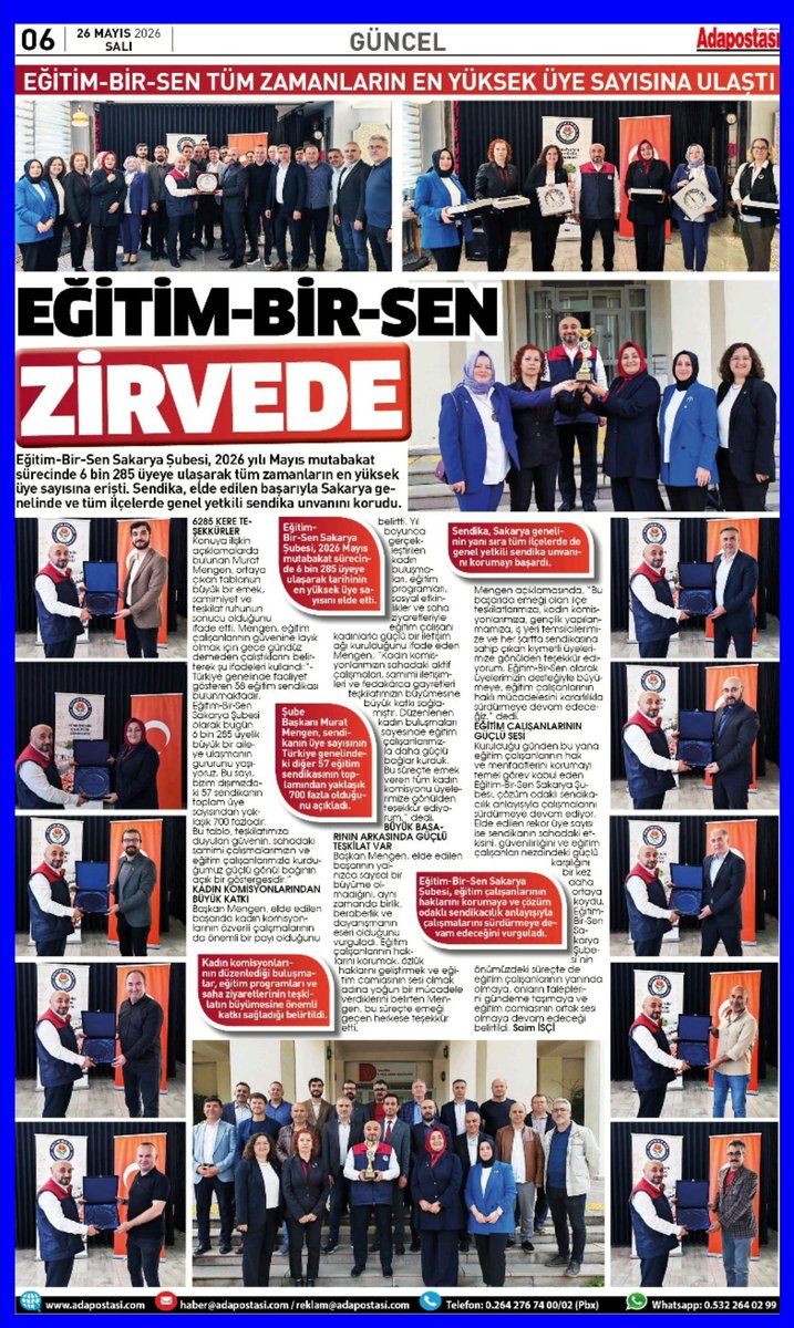 Murat__MENGEN's tweet photo. Eğitim Bir Sen ZİRVEDE... https://t.co/hOsQfbqlic