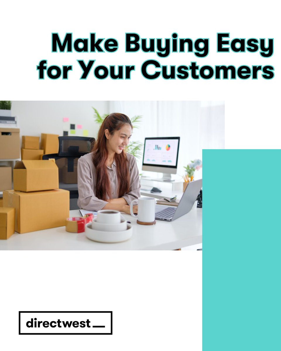 Directwest's tweet photo. Are you making it easy for customers to buy from you?
With 91% of consumers shopping on their smartphones, an eCommerce website gives your business the flexibility to sell anytime, anywhere. https://t.co/buEbUJmU56 https://t.co/tnDn4SPkAk
