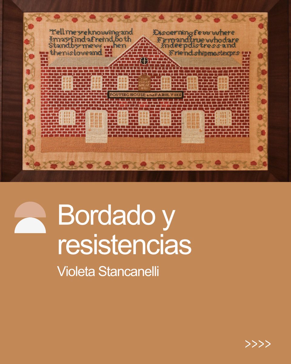 RevistaZigurat's tweet photo. ¿Por qué la imagen de una mujer bordando nos resulta tan natural? ¿Puede una aguja ser una herramienta política? 
En su ensayo, Violeta Stancanelli muestra que detrás de la aparente pasividad de la aguja se esconde un espacio para narrar lo que el silencio no pudo contener. https://t.co/GvRxPf3uE5