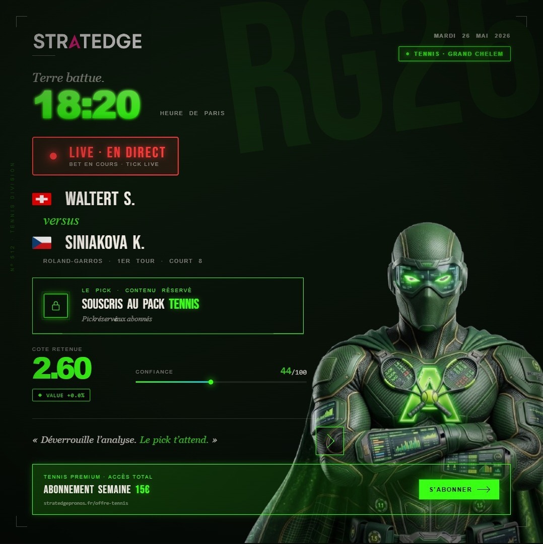 StratEdge Pronos 🔞 tweet media
