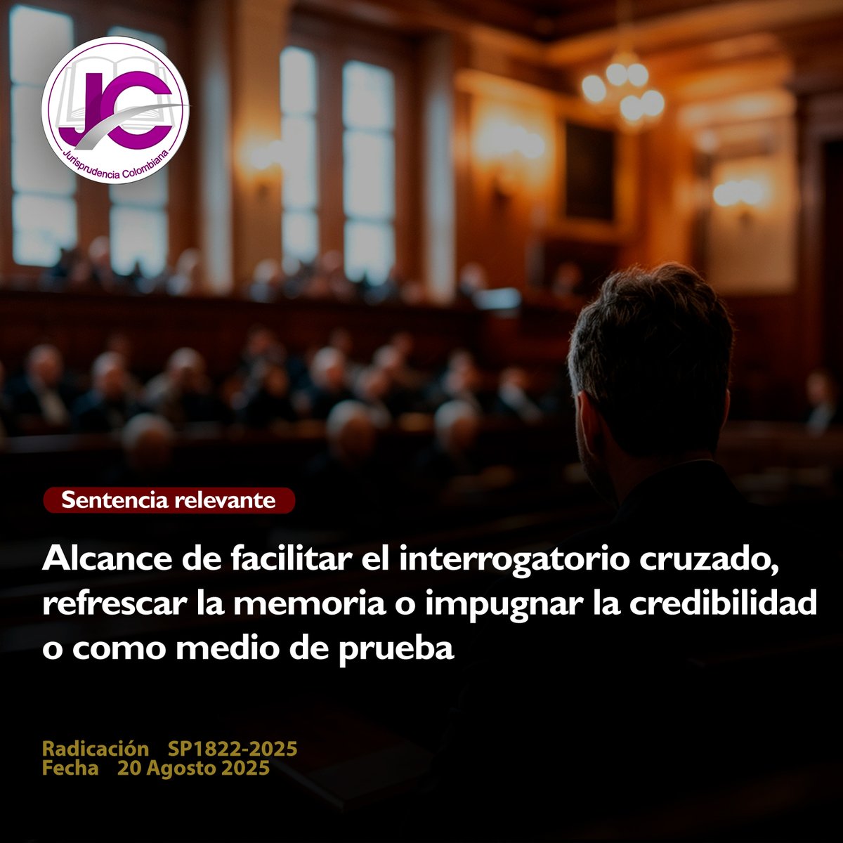 JurisprudenCol's tweet photo. Alcance de facilitar el interrogatorio cruzado, refrescar la memoria o impugnar la credibilidad o como medio de prueba

En el marco de la Ley 906 de 2004, el principio de inmediación establece que el escenario natural para la producción de la prueba es el juicio oral y público ante el juez de conocimiento. Por regla general, las entrevistas o declaraciones juradas recaudadas previamente por las partes no tienen vocación probatoria autónoma, pues el juzgador debe aproximarse racionalmente a los hechos a través de lo percibido directamente en la audiencia. Su uso procesal está destinado primordialmente a permitir que los testigos refresquen su memoria (artículo 392 del Código de Procedimiento Penal) o a que se impugne su credibilidad durante el interrogatorio cruzado (artículos 393 y 403 del mismo código). No obstante, estas manifestaciones pueden constituir una categoría probatoria excepcional denominada prueba de referencia cuando, bajo la definición del artículo 437, se trata de declaraciones realizadas fuera del juicio oral que son llevadas a este a través de otros medios de prueba.

El ordenamiento jurídico prevé un tratamiento especial para las declaraciones anteriores de menores de edad víctimas de delitos contra la libertad e integridad sexual, las cuales son admisibles de pleno derecho como prueba de referencia a partir de la vigencia de la Ley 1652 de 2013. Esta causal de admisión es de naturaleza objetiva y no depende de la disponibilidad del menor para rendir testimonio en el juicio, buscando la protección reforzada de los niños, niñas y adolescentes conforme al artículo 44 de la Constitución Política. Tales declaraciones pueden incorporarse al debate a través de diversos medios, incluyendo testimonios de terceros que las escucharon o mediante la anamnesis contenida en informes periciales médicos, sexológicos o psicológicos. Es fundamental precisar que esta prueba de referencia está sujeta a una tarifa legal negativa según el artículo 381 del estatuto procesal, lo que implica que una sentencia condenatoria no puede fundamentarse exclusivamente en esta clase de evidencias.

El punto jurídico desarrollado por la providencia se centra en la metodología de la «corroboración periférica», herramienta necesaria para superar la dificultad probatoria en delitos que, por su naturaleza secreta, suelen carecer de observadores directos. Esta técnica propone acudir a la comprobación de datos marginales o secundarios —como el daño psíquico, cambios comportamentales o la verificación de circunstancias de tiempo y lugar— que hagan más creíble la versión de la víctima. En este contexto, el interrogatorio cruzado es la oportunidad procesal para que la defensa cuestione la credibilidad del testimonio mediante el uso de declaraciones previas, siguiendo los parámetros del artículo 403 de la Ley 906 de 2004. De no emplearse estas herramientas para refutar los aspectos esenciales del relato, y si este se halla respaldado por elementos de corroboración periférica, el juzgador puede alcanzar el convencimiento necesario para declarar la responsabilidad penal más allá de toda duda razonable.

Portal de actualización Jurisprudencial. Solicita tu suscripción aquí 👉https://t.co/jUGw4X9qS2