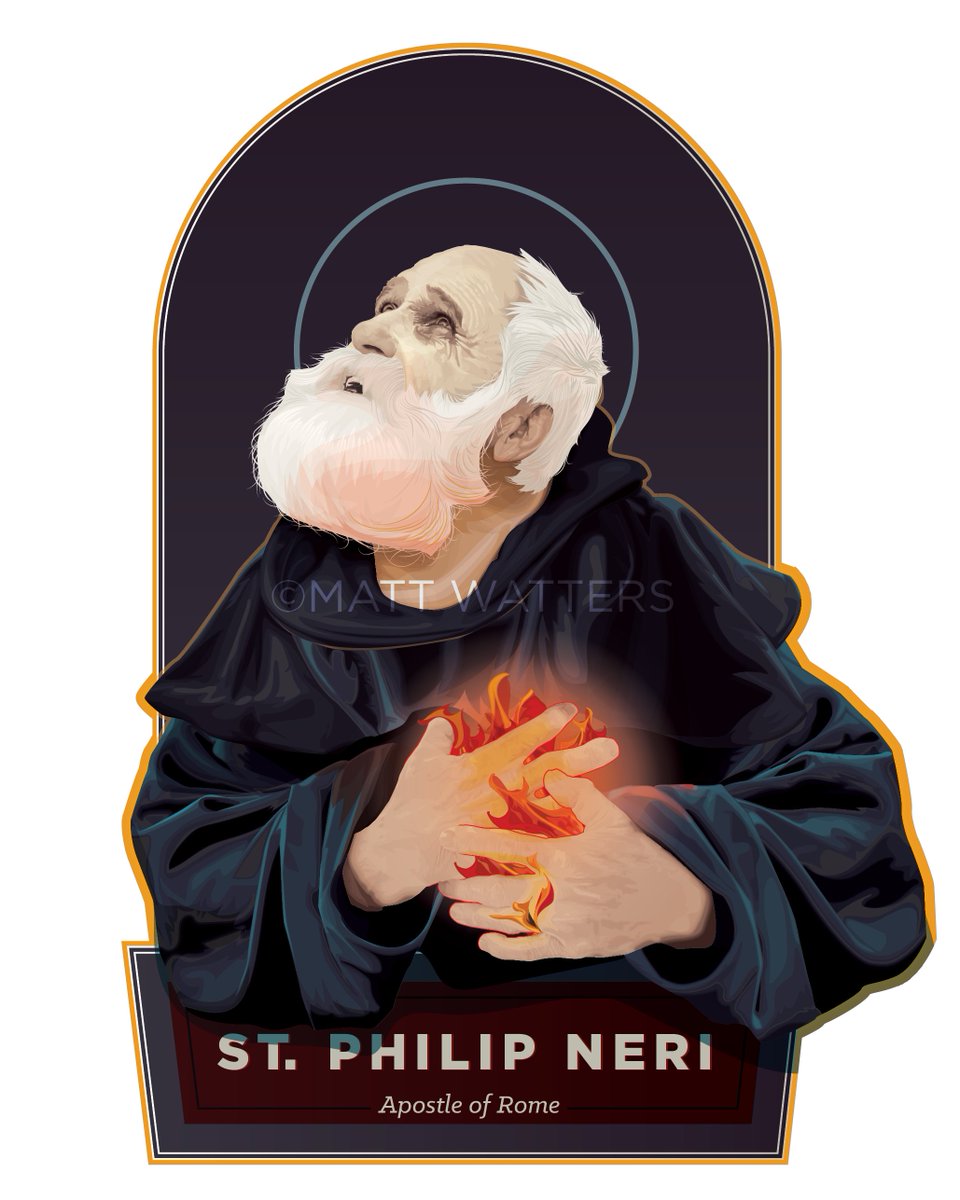 Mat8119Watters's tweet photo. Incidentally, May 26 is the feast day of St. Philip Neri. St. Philip, pray for us. https://t.co/wFcHQvoNnm