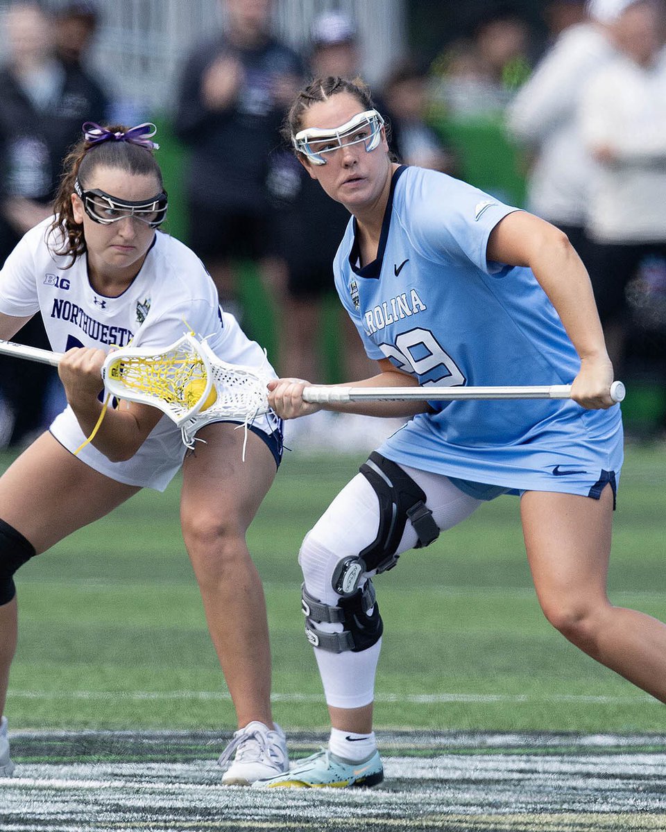 uncwlax's tweet photo. The Big Dog 🐶 

Despite tearing her ACL in the quarters, Sarah Gresham was determined to finish her career on the field. 

As a draw specialist, she had that chance, and not only did she try, she thrived in the title game, winning 14 of 24 draws. 

What a performance!

#GoHeels https://t.co/Foq9HYbUWu