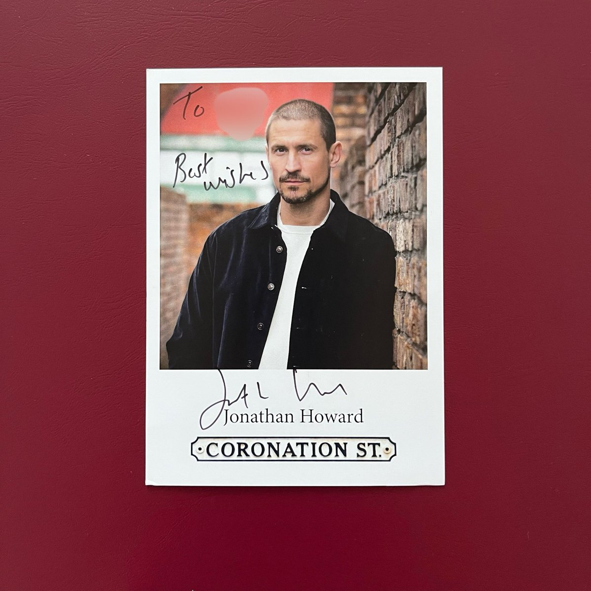 CorrieCastCards's tweet photo. New #Corrie #castcard arrival from Jonathan Howard 😊✍🏼 https://t.co/1SqnaVP3am