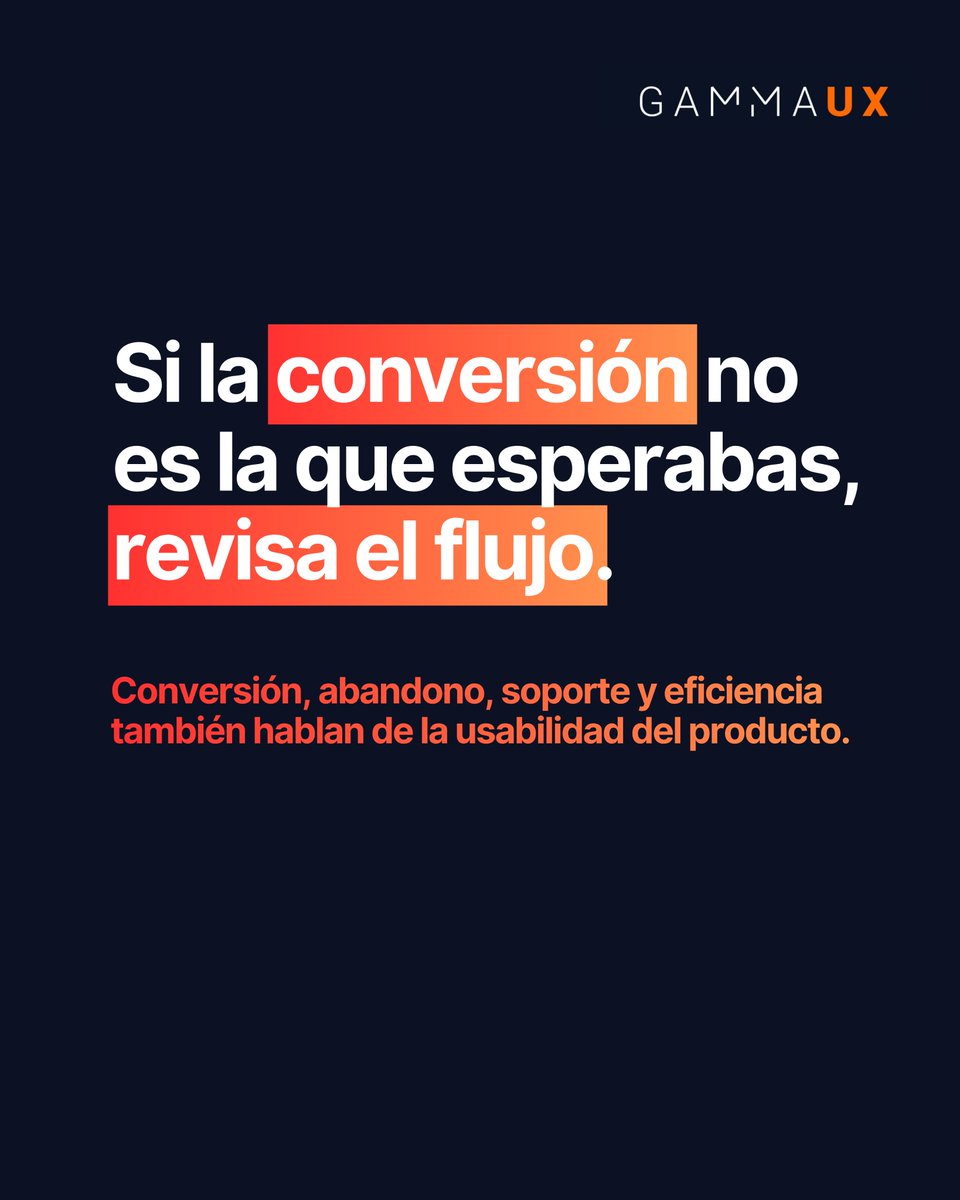 GammaUX's tweet photo. Cuando un flujo se entiende mejor, convierte mejor 🎯

Por eso, revisar la usabilidad también es revisar datos de conversión, abandono, soporte y eficiencia operativa.

¿Qué debemos revisar cuando estos datos no cumplen los objetivos? 👇

#UXDesign #Usabilidad #ProductDesign https://t.co/U8RpYdsrvZ