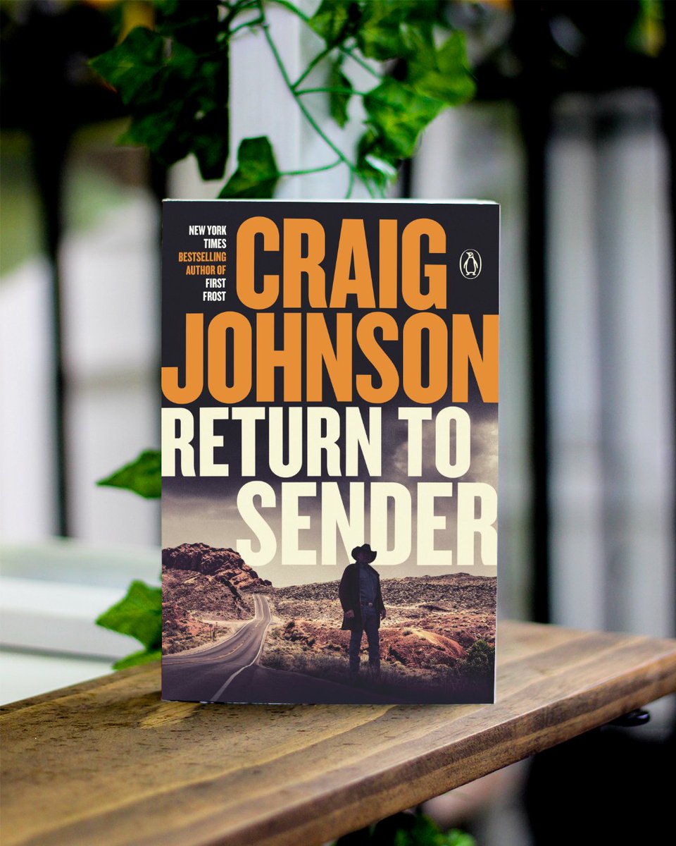 PenguinBooks's tweet photo. Longmire lovers, rejoice!  🙌 Craig Johnson's RETURN TO SENDER is now available in paperback 💥

Start reading now ➡️ https://t.co/6BvAiqHQj4 https://t.co/L8tsIccQR2