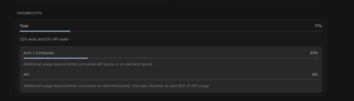 _juliushere's tweet photo. @leerob The speed is insane… sadly, it melts like ice cream in the sun :( I’m not used to usage based limits with strict montly capp https://t.co/UzJFn1JkI1