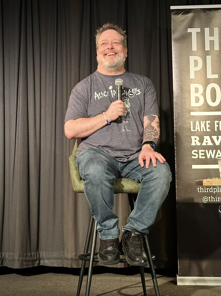 the_book_hermit's tweet photo. Oh man, what a night. Cheers to Matt and his new DCC release! And cheers to the amazing community that rallied last night for it. https://t.co/ZTU1DbPV0a