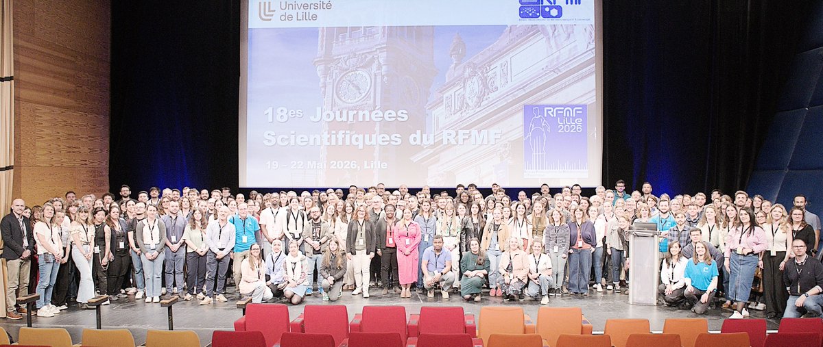 PreciDIABCenter's tweet photo. 📢 Clap de fin des #18JSRFMF à #Lille !
🔬4 jours d’échanges scientifiques autour du thème #OneHealth 🌍
👥 240 participants
🎤 5 plénières
🗣️ 21 communications
⚡ 13 flashs
📃 110 posters
👏 Bravo aux lauréat(e)s des prix et bourses !
🙏 Merci à toute la communauté RFMF! https://t.co/SxDYt2zjY9