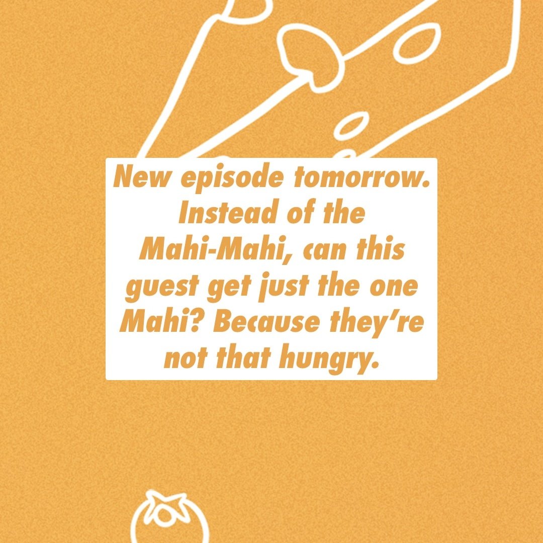 AcasterUpdates's tweet photo. 🎧 | New Off Menu teaser via @OffMenuOfficial Instagram story!

"New episode tomorrow. Instead of the Mahi-Mahi, can this guest just get the one Mahi? Because they're not that hungry." https://t.co/Vtw8CMZ5I7