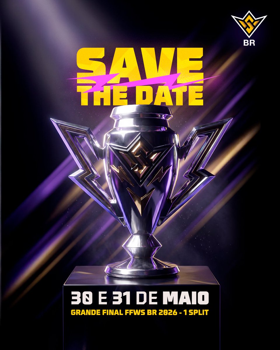FFesportsBR's tweet photo. TÁ CHEGANDO A HORA! 🔥

Os 12 melhores times do Brasil, direto do palco da WB em busca do TOPO. Pra quem vai a sua torcida?

Acompanhe a GRANDE FINAL do #FFWSBR 2026 nos dias 30 e 31 de maio, às 13h, nos nossos canais oficiais. https://t.co/VJTFAohb4c