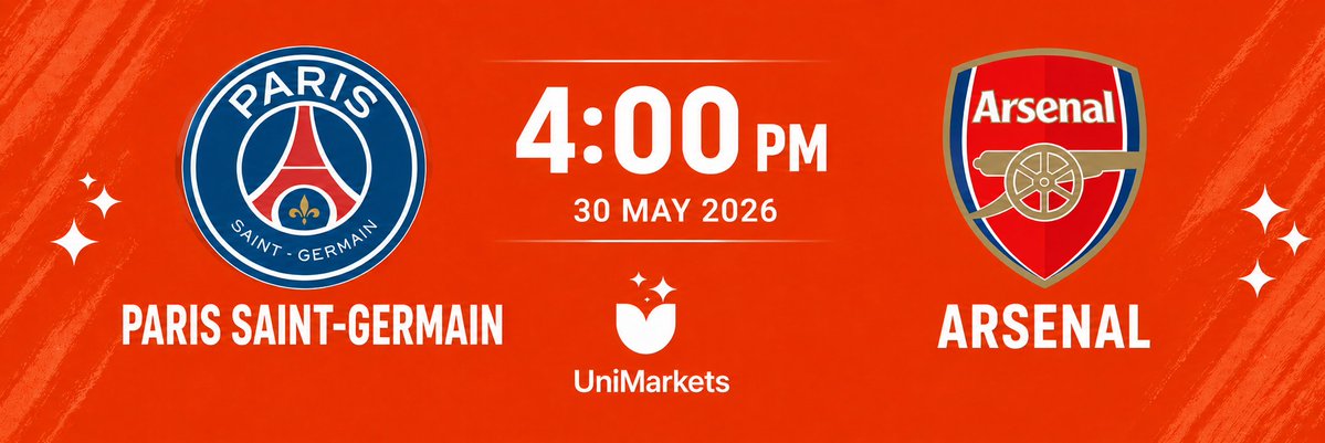 unimarketsdotio's tweet photo. $200 to the person who predicts the exact score  

Paris Saint Germain vs Arsenal https://t.co/GTRQrvhtaw