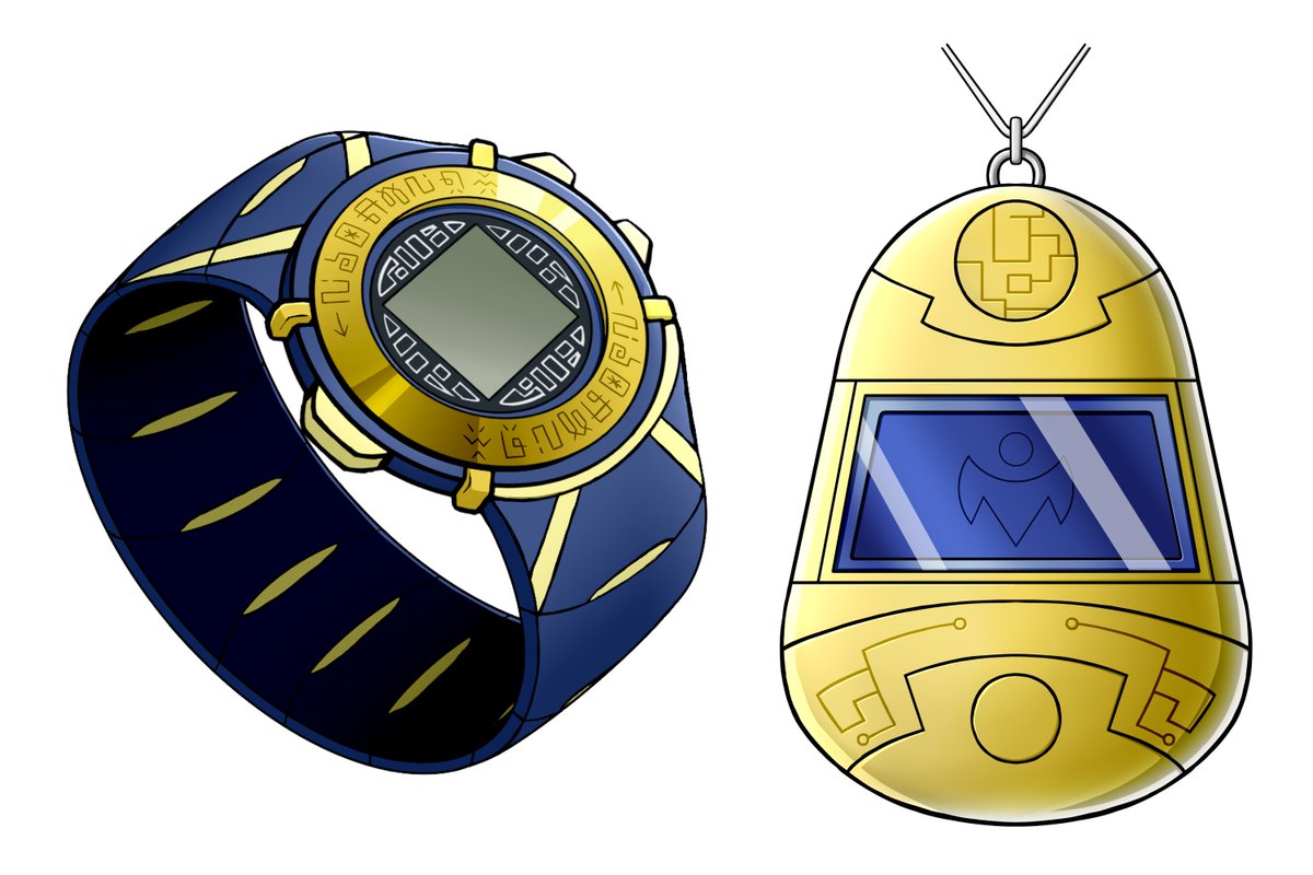 jojogape's tweet photo. Digivices, Tags and Crests for @nkmblackhyuuga !! (1/2)
First the normal Digivice with the empty Tag, and then the activated Digivices with their Crests.
Benevolence, Bravery and Honor
#Digimon #デジモン https://t.co/VOBVdH3ynT