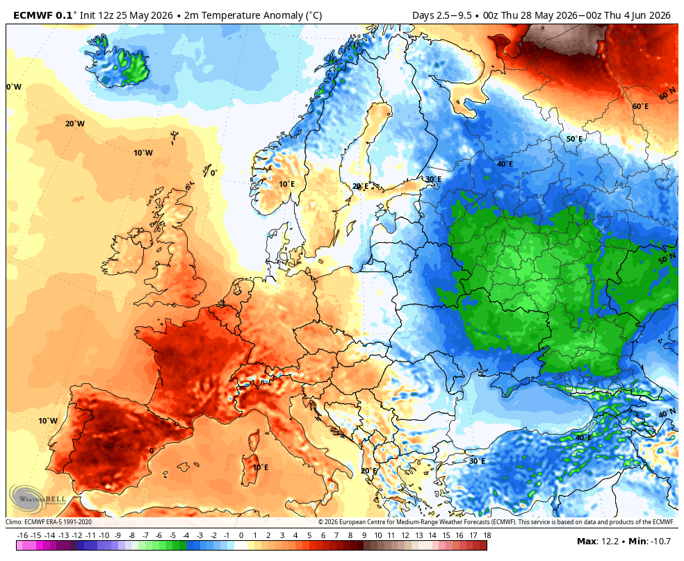 BigJoeBastardi's tweet photo. @ClimateWarrior7 And you have no explanation for of Europe Cold than warm and more of the N Hem cold than warm Or the arctic going below normal and never getting above normal in the summer https://t.co/0gYUk9XRO6