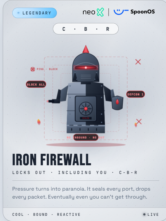 MaryLo02887935's tweet photo. C.B.R Iron Firewall from @SpoonOS_ai 
#NBTI 
#SBTI https://t.co/U6h5VTyp6J