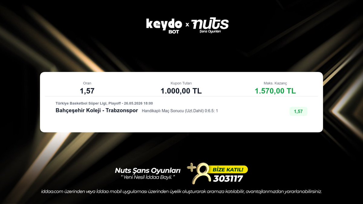 Nuts Şans Oyunları tweet media