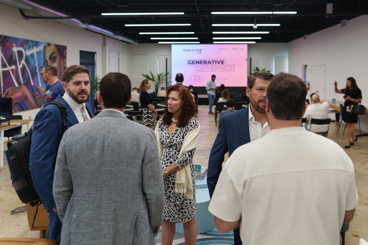 miamiaihub's tweet photo. TONIGHT! 🚨
Conversations, demos, and ideas shaping the future of tech.

See you at Generative Gatherings. 👋

RSVP ➡️    https://t.co/jQ2l713oe0 

🗓️ May 27
⏰ 6 PM
📍 @thelabmiami https://t.co/4p6rLLzLg1
