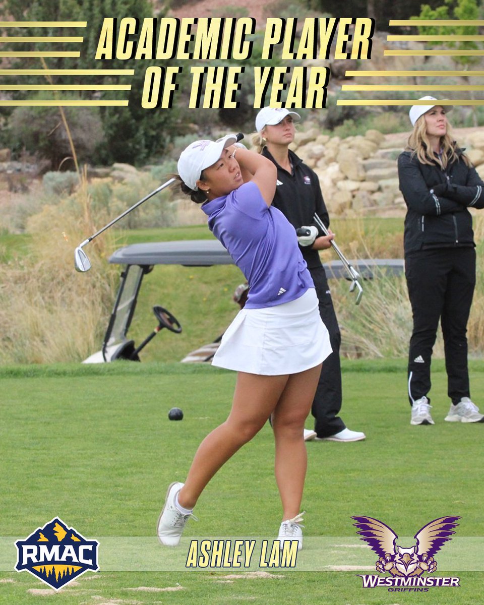 RMAC_SPORTS's tweet photo. Ashley Lam claims the 2025-26 RMAC Women's Golf Academic Player of the Year award!

Lam guides an eight-member First Team Academic All-RMAC roster as selected by the league’s athletic communication directors.

🗞️: https://t.co/HeQd2e2NH2

#EverythingElevated https://t.co/M4O3w417lZ