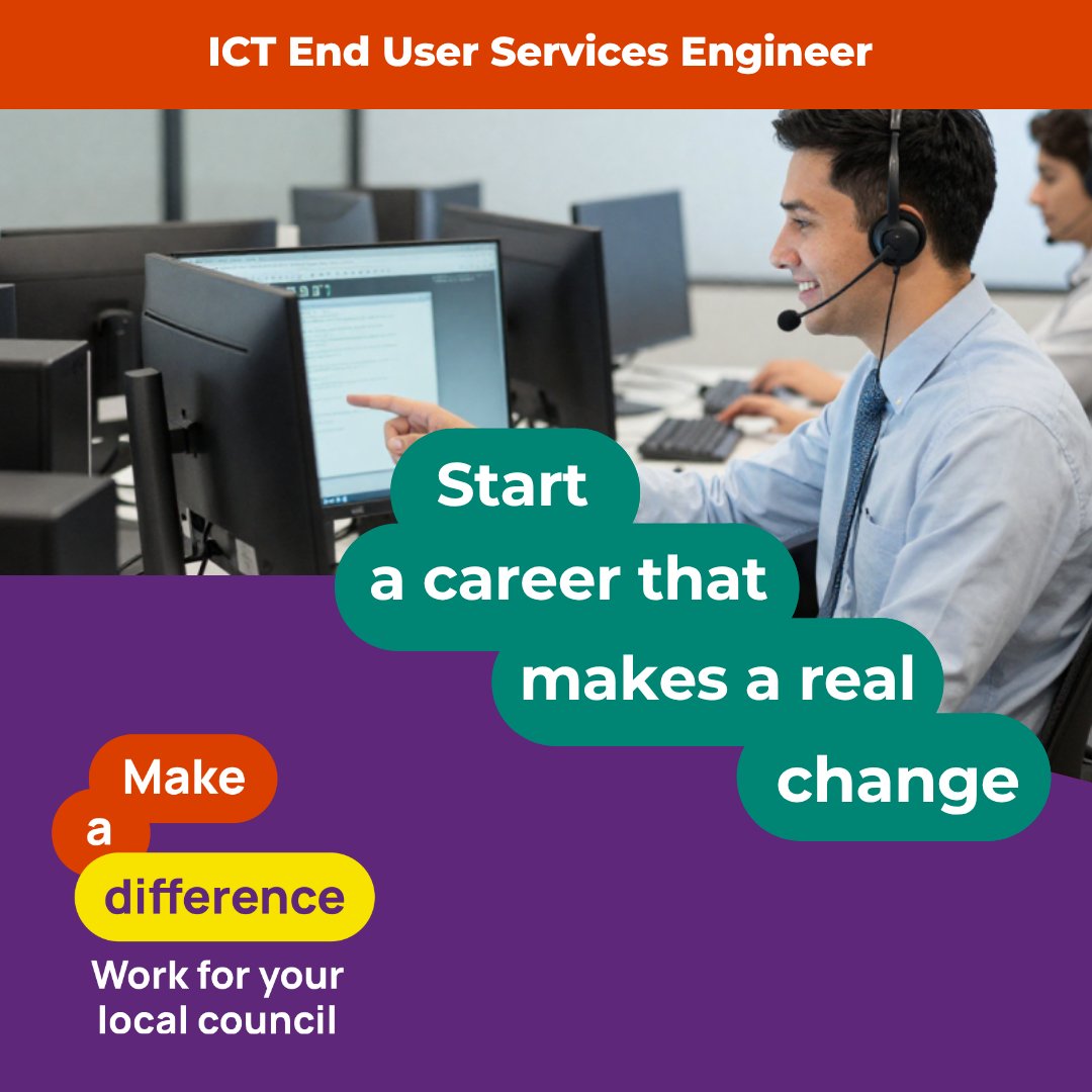 MeltonBC's tweet photo. Looking for a job as an ICT End User Services Engineer based in Melton Mowbray? 
Based primarily at Melton Borough Council Parkside Offices this could be the one for you. 
Go to  https://t.co/BStS2yEOGP.  for full info and to apply. Closes Sunday 07 June 2026. https://t.co/hCPzypvU1T