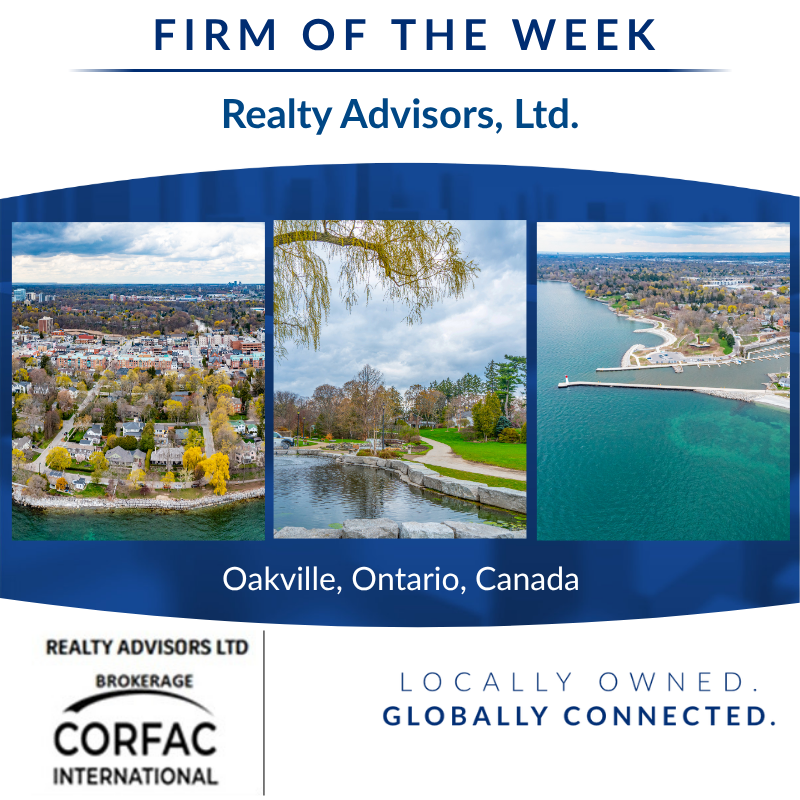 CORFACIntl's tweet photo. 📢 Are you ready to do business in the Oakville, Ontario, Canada area? 

Connect with our local affiliate, Realty Advisors, Ltd./CORFAC International, today! 

👉 https://t.co/57DMK6Xr8q

#CORFAC #thinkCORFACfirst #Oakville #Ontario #Canada https://t.co/LLURjvZQuh