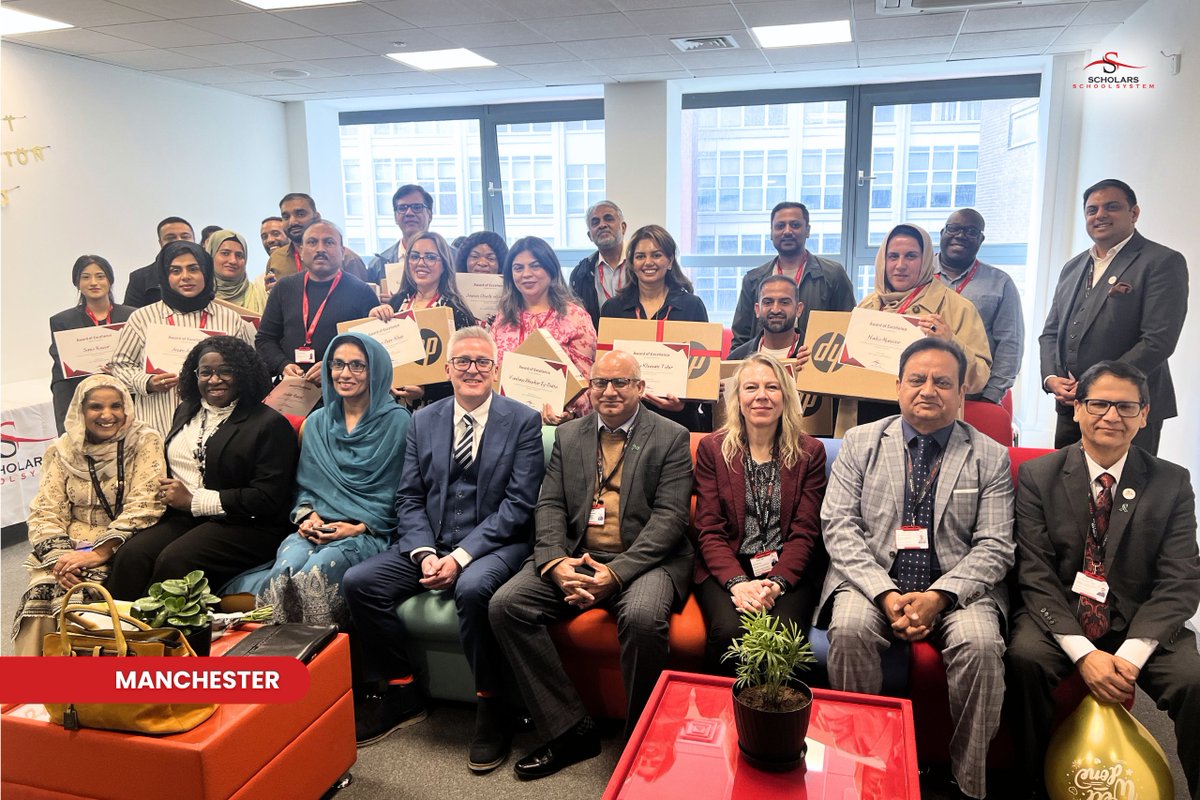 ScholarsSystem's tweet photo. ✨ A proud moment across all Scholars School System campuses!

Students from Manchester, London, Leicester, and Bradford were celebrated for their academic excellence, dedication, and attendance -  with laptops and vouchers awarded to support their learning journey. 💻🌟
Congratulations to all recipients and thank you to our guests for being part of the celebrations!
.
.
.
.
#ScholarsSchoolSystem #EducationForAll #LeedsTrinity #LeedsTrinityUniversity #OfficeForStudents #MatureStudent #AcademicExcellence #WideningParticipation #HigherEducationMatters #StudentRecognition #Celebrations #Success #Achievements