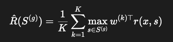 dmnsh001's tweet photo. Regular RL merges multiple signals into one entity to compute advantage scores. This may limit the model's answering styles.

Vector Policy Optimization (VPO) is a nice improvement in which the rollout scoring is randomized to diversify answering styles. 

First, within each prompt, the model is asked to generate three different answers using a delimiter. Meaning the output will be <answer-1>, <answer-2>, and <answer-3>. Authors explain: "Under standard independent sampling, diversity arises only from stochastic decoding applied to a fixed conditional distribution, producing small variations around whichever mode the policy has concentrated on." meaning being able to attend previous answers, steers the model toward new solution spaces. 

Now say we have 8 rollouts, each with 3 different answers, the next interesting difference is the generation of K (assume 4) different weights as "judges".  Each weight set is applied to answers within all rollouts. And the maximum value generated across judges averaged per rollout:

R1: rollout 1 - A11, A12, A13: three answers of R1
4 Judge weights: J1, J2, J3, J4 (each being something like [0.65, 0.11, 0.24] summing to 1 and generated at random)
reward_vector (rv): gives the vector showing reward of different signals

Per rollout:
R11  <- max([rv(A11)*J1, rv(A12)*J1, rv(A13)*J1])
R12 <- max([rv(A11)*J2, rv(A12)*J2, rv(A13)*J2])
R13 <- max([rv(A11)*J3, rv(A12)*J3, rv(A13)*J3])
R14 <- max([rv(A11)*J4, rv(A12)*J4, rv(A13)*J4])

(the * here is dot product)

The reward for R1 will be the average of [R11, R12, R13, R14] each being the maximum score for different judge preferences. After scoring, the rest is GRPO.

Each judge will score differently and if the answers are not diverse enough then overall score will be lower.