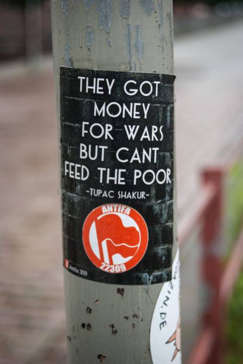 ultras_antifaa's tweet photo. “They got money for wars but can’t feed the poor” https://t.co/fr2T2cLohB