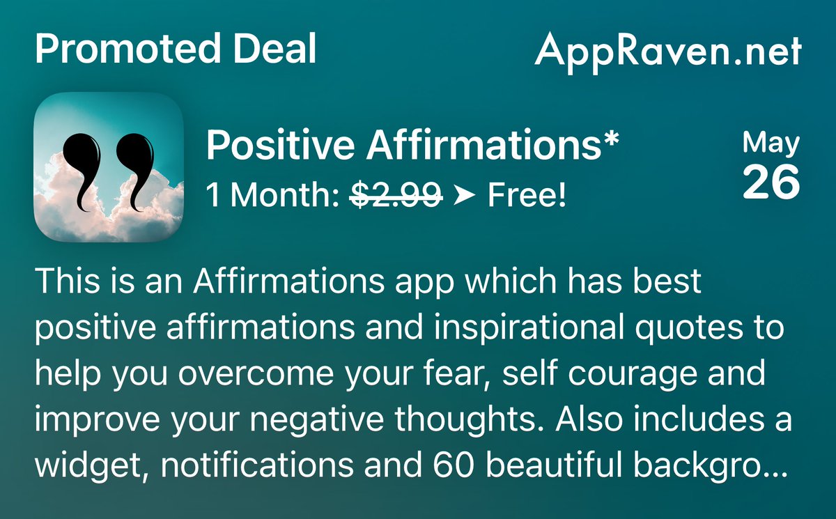 AppRaven: Apps Gone Free tweet media
