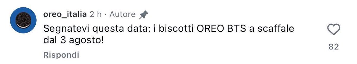 italianarmyfam_'s tweet photo. 📣 ITALIANI..l’account ufficiale di OREO Italia ha confermato che la collab con i BTS sarà disponibile anche da noi 🎉

🗓️Dal 3 agosto 2026‼️ #BTSxOREO https://t.co/By2Wfi7sS5