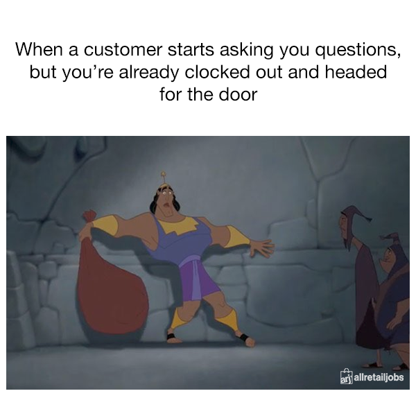 AllRetailJobs's tweet photo. At this point in time, I don't work here any more than you do 😅
#retail #customerservice #sales #retaillife #retailjobs https://t.co/OVpVTaYvrd