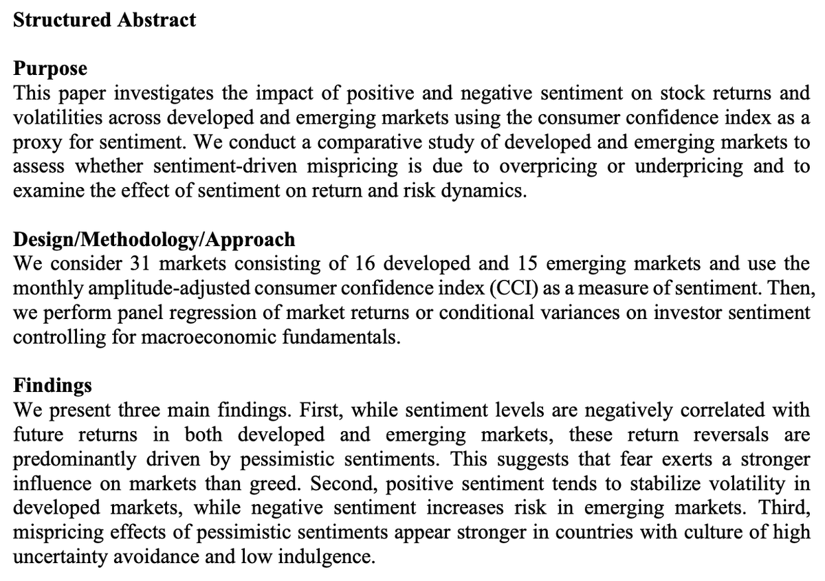 PtrPomorski's tweet photo. Interesting one: "How Fear Beats Greed: The Impact of Positive and Negative Sentiment on Global Stock Markets", https://t.co/UPE4P2seTq https://t.co/5kudSNxPx2