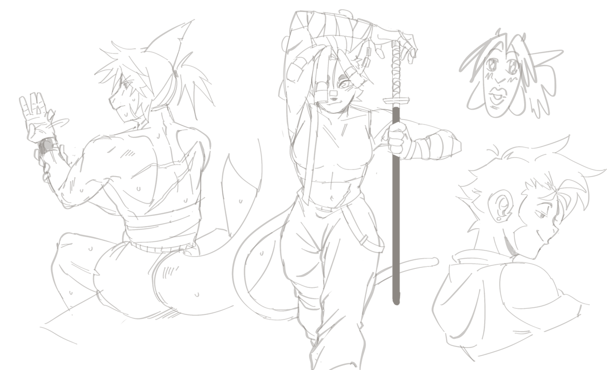 FriedParamu's tweet photo. Drawing my oc's (I wonder what they've been up 2?) https://t.co/AW1PAc0ejE
