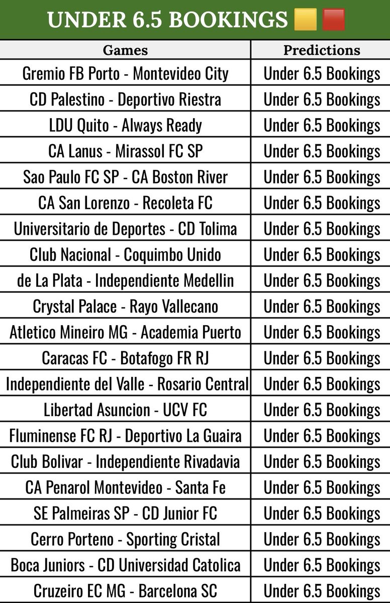 Gis0808's tweet photo. 🚨BETWAY CODE : BW58AECCEC —————————————————-
      UNDER 6.5 BOOKINGS 🟨 🟥—————————————————- 
📝EDIT, CUT OR CREAT YOUR BETSLIP FROM HERE👇 https://t.co/cj80q9U9Rv