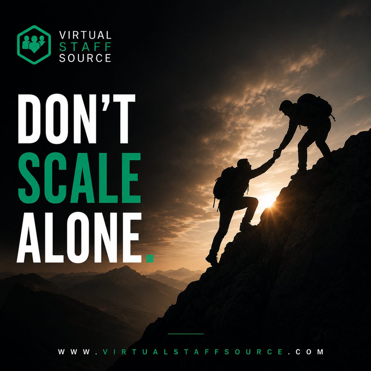 VirtualStaffSrc's tweet photo. Don’t do it alone.

#VirtualStaffSource #BusinessTips https://t.co/F7N2SSEzke