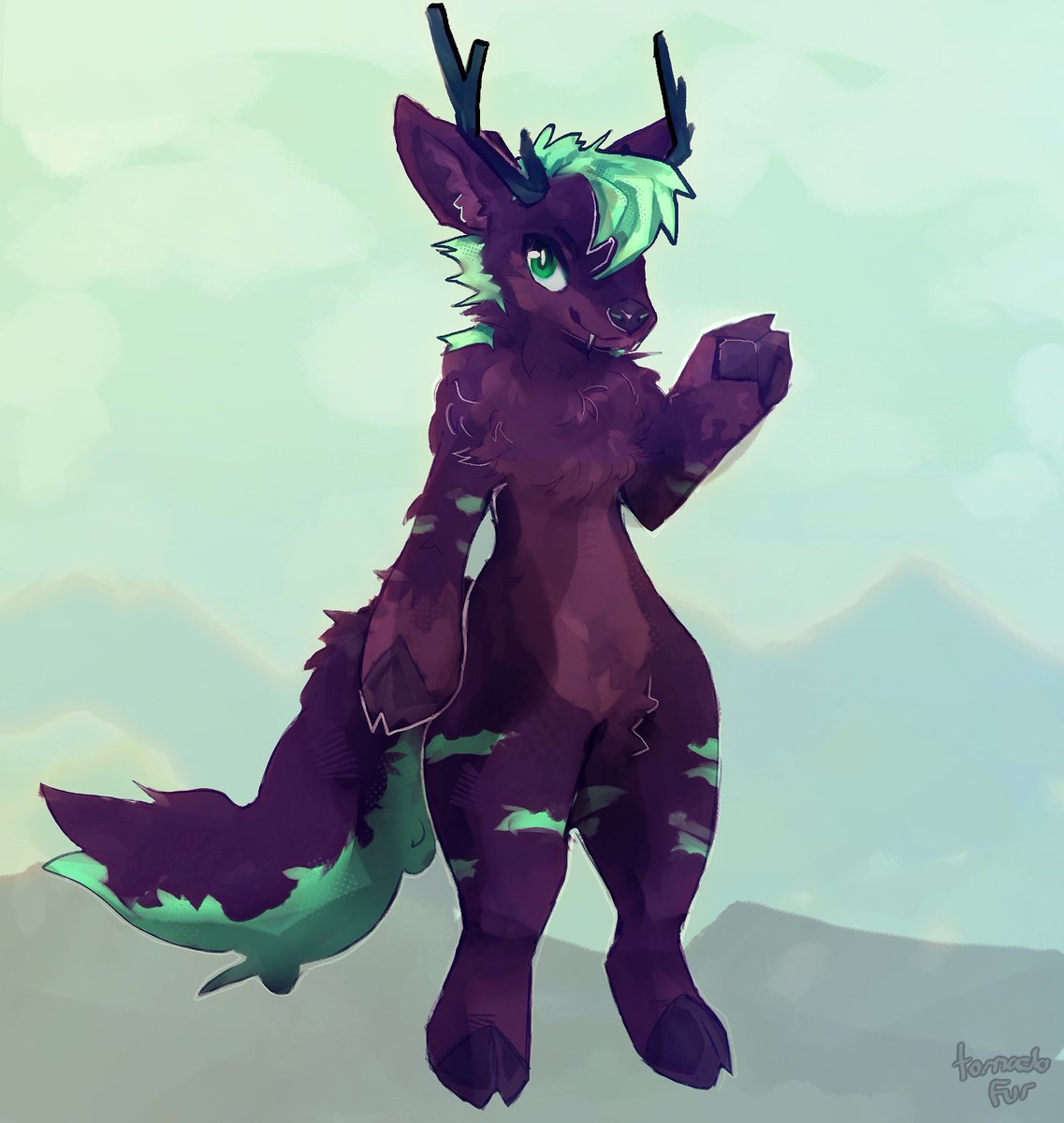 tornadofur's tweet photo. Drawing my friend @nanethedeer  for his birthday 😛 https://t.co/Lp28PHLqs0