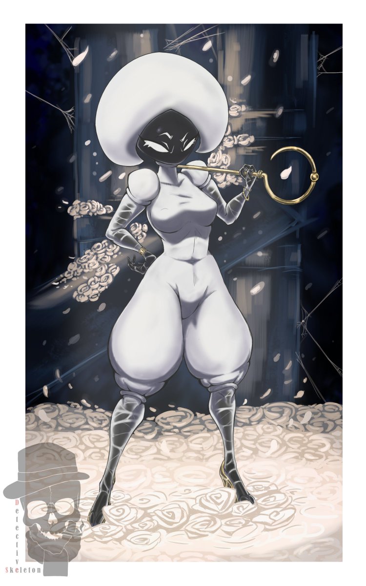 Det_Skeleton's tweet photo. Lace is ready to send Hornet back to the Bench (Or no?)
#art #nsfw #Silksong #Lace #HollowKnight https://t.co/QfzEJ0TfuC