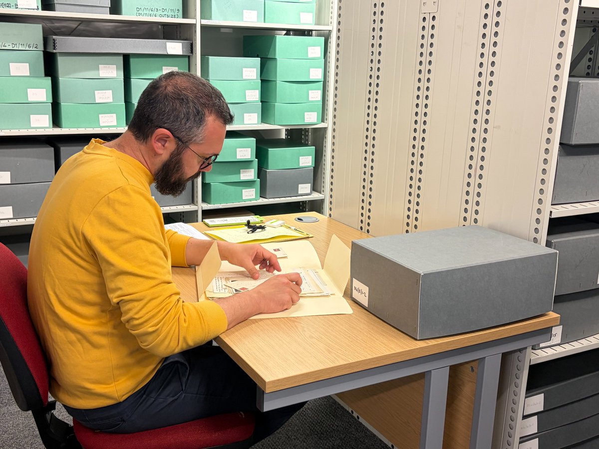 LibyanStudies's tweet photo. 🏛 The BILNAS Archive was pleased to welcome Dr Paul Love (@AlAkhawayn University, Morocco), who recently spent several days in the Archive conducting research. 

During his visit, he consulted several collections, including our fantastic Olwen Brogan (D41) Collection...

1/2 https://t.co/30AUnQLHHZ