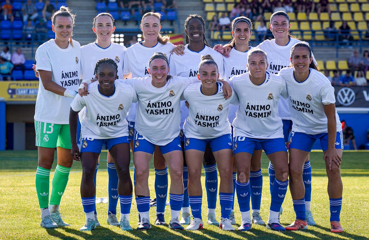 realmadridfem's tweet photo. 💙 ¡Ánimo, Yasmim! 💙 https://t.co/z3MifXT8Ks