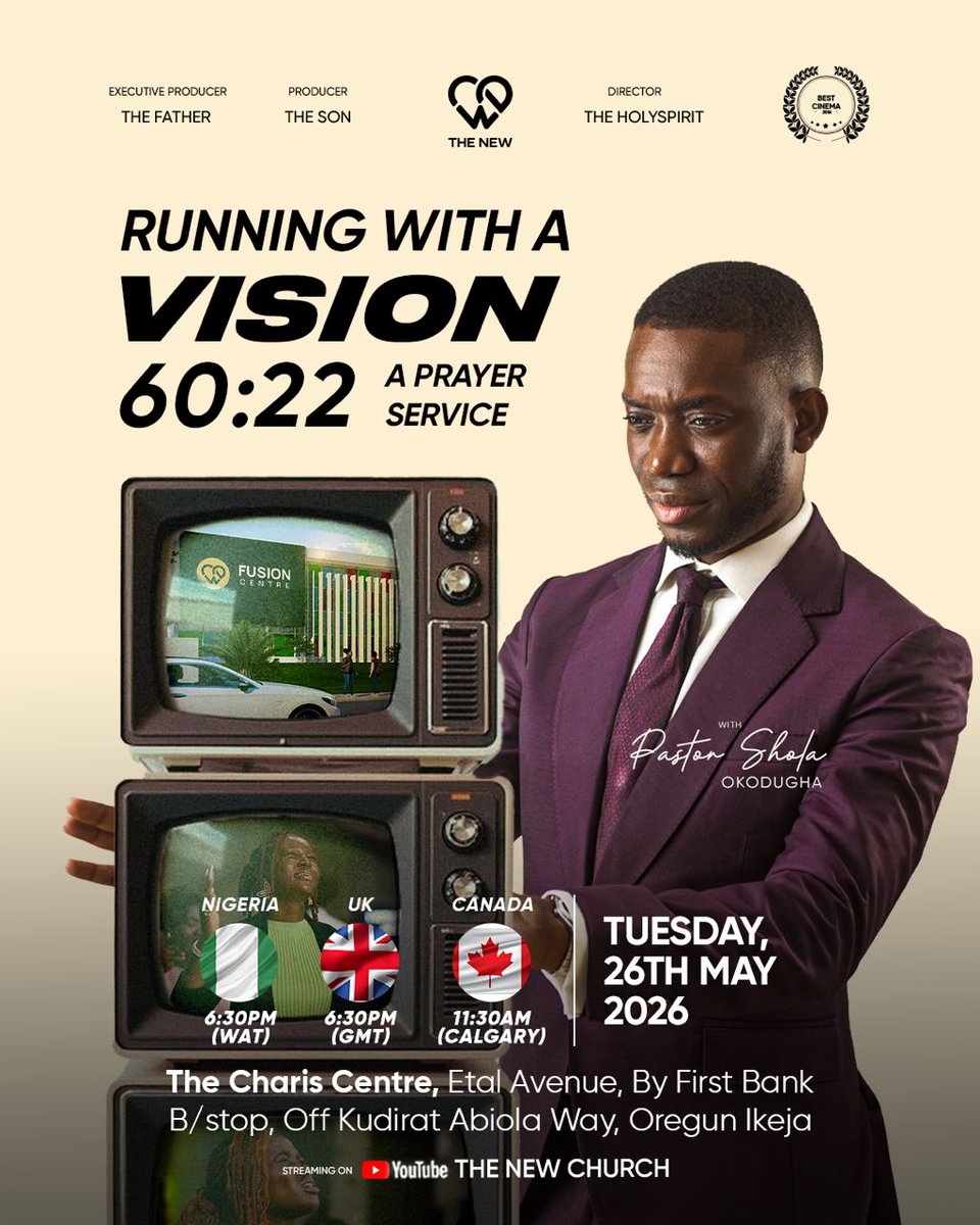 TheNew_ikeja's tweet photo. The vision is Isaiah 60:22: that our little one becomes a thousand and our small one a mighty nation.

Today, we're praying for everything that will help us see this come to pass.
Join us by 6:30 PM at the Charis Event Center, Ikeja.

Don't come alone!

#Gethsemane
#WeAreTheNew https://t.co/YxfGx8OgMb