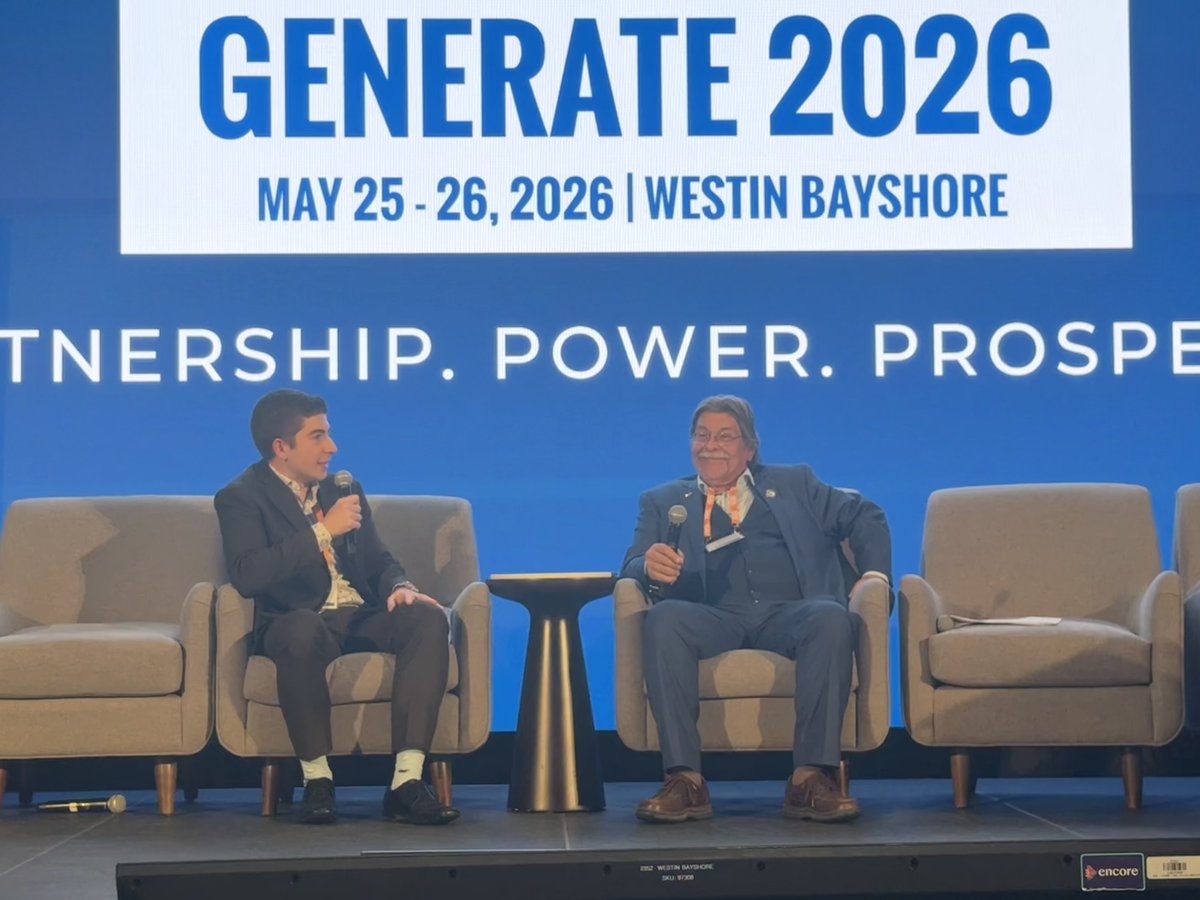 CleanEnergyBC's tweet photo. Official Opposition Remarks at #Generate2026

Thank you to David Williams, (MLA) for Salmon Arm-Shuswap, Critic for BC Hydro and Electricity Self-Sufficiency, for joining us to share perspectives on energy policy, procurement, and the future of electricity in British Columbia.

And thank you to Zach Authier, Global Public Affairs, for moderating the discussion.

The conversation highlighted several important themes shaping BC’s energy future:

• The growing importance of energy self-sufficiency and long-term planning
• The need to build enough electricity supply to support economic growth, industry, and communities
• The role of transmission and infrastructure in enabling that growth
• The importance of efficient regulatory processes to move projects forward
• A continued focus on affordability, reliability, and investment certainty

A strong reminder that the decisions being made today across policy, planning, and project development will shape British Columbia’s energy system for decades to come.

#Generate2026