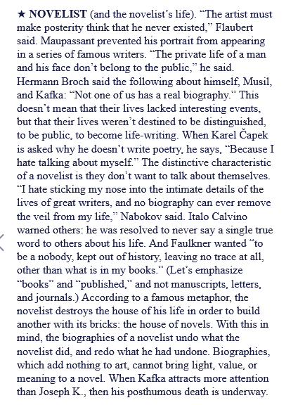 WD_Clarke's tweet photo. The Novelist
(89 Words, Milan Kundera, 2025)
((A earlier draft of/supplement to a keywords list found in his The Art of the Novel, link to my midrash of which in reply)) https://t.co/gigjqATlxT