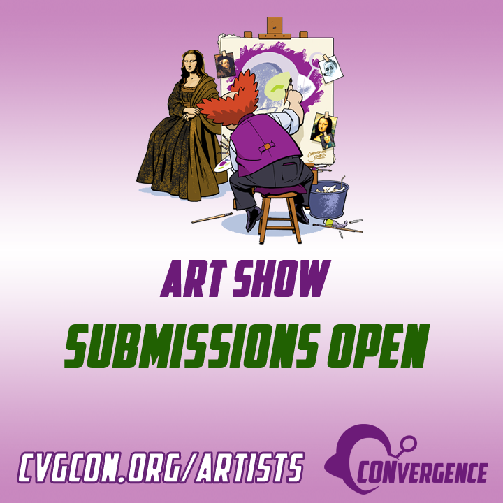 CONvergenceCon's tweet photo. We love artists at CONvergence, and there are several ways for artists to get involved! Art Show Submissions are open until Sunday, June 28th! Submit here: https://t.co/GkIm07bVrh

#cvg2026 https://t.co/I6TTuK9HYv