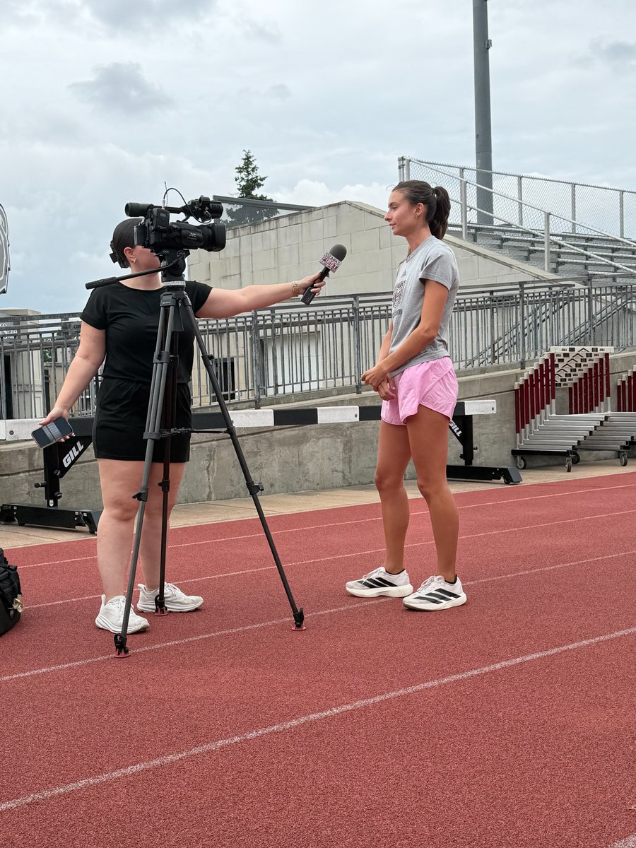 MoStateXCTF's tweet photo. The road to Fayetteville is underway 🎥

The Bears caught up with local media before beginning NCAA postseason action.

#GoBears | #WeAreMoState 🐻 https://t.co/8QplZfa1wX