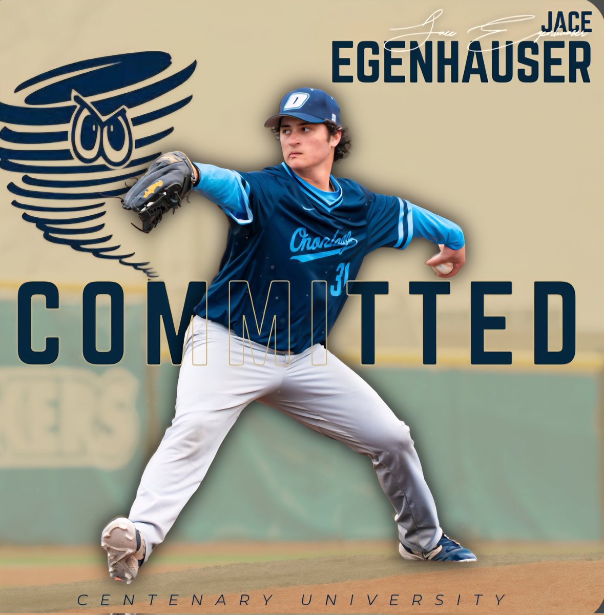 baseball_occ's tweet photo. Congratulations and good luck Jace Egenhauser as he continues his academic and baseball career at Centenary University. #lazersforlife #lazers #occbaseball https://t.co/5Vz4inoeZP